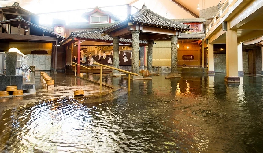 重現江戶時代洗浴文化的元祿溫泉