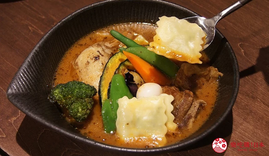 北海道湯咖哩推薦札幌湯咖哩SoupCurry LAVI有義式方型餃
