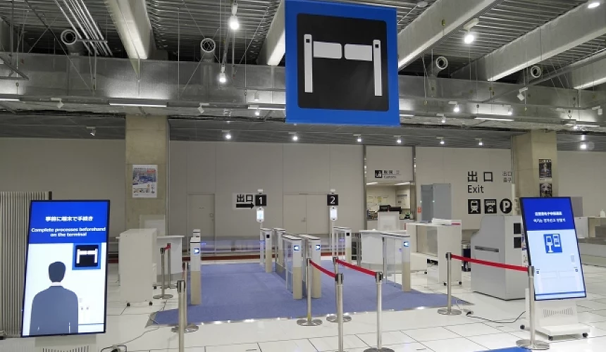 Visit Japan Web 填寫教學:日本機場税關無人電子通關閘口畫面