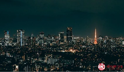 TOP OF YEBISU Sky Lounge拍攝的東京鐵塔夜景