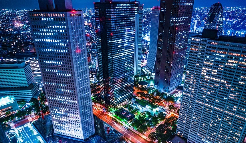 東京晚上夜間景點推薦新宿東京都廳南展望室夜景