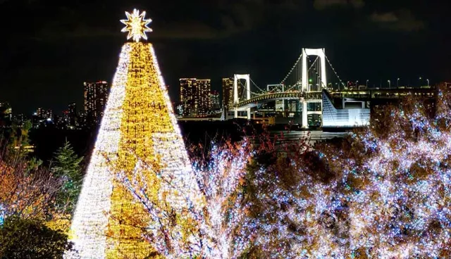 東京灣、彩虹大橋與煙火的夢幻盛宴！台場冬季燈光秀「YAKEI」將揭幕