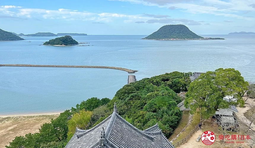 唐津城眺望出的風景堪稱絕景