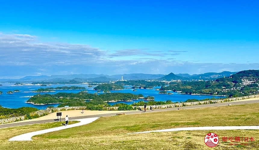 從草坪廣場上的置高點「眺望之丘」可以飽覽360度無遮蔽壯闊全景