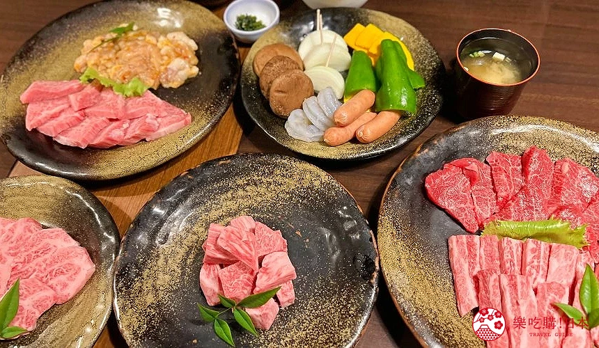 可品嚐5種不同部位牛肉的5,000日圓的方案