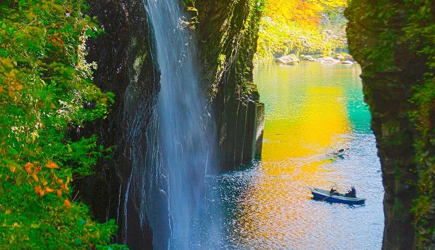 秋天的「高千穗峽」