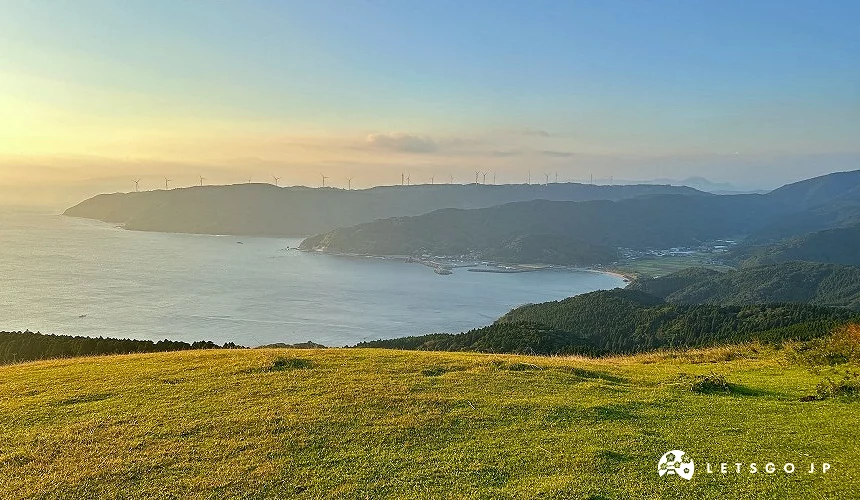 在「都井岬」所眺望到的夕陽美景
