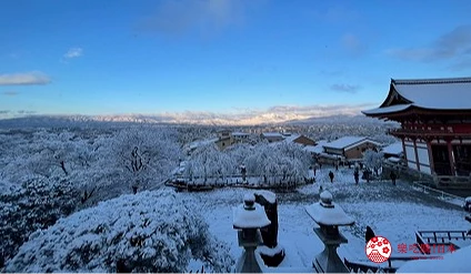 日本關西京都雪景景點推介推薦日本冬天景點冬季必去京都下雪點燈打卡金閣寺清水寺貴船神社寶泉院三千院實光院上賀茂神社東福寺嵐山妙滿寺雪之庭介紹文章雪化妝的京都市圖