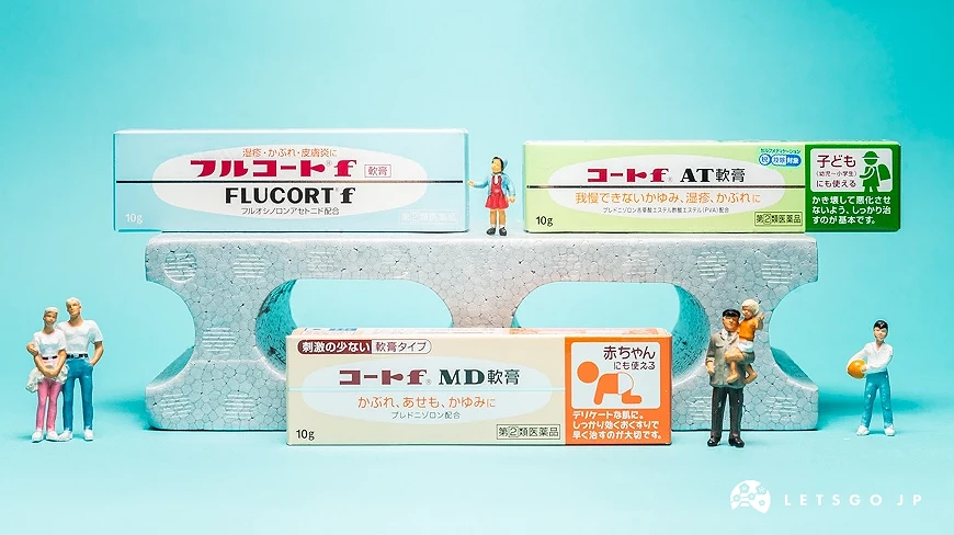 三個藥膏紙盒與迷你人形
