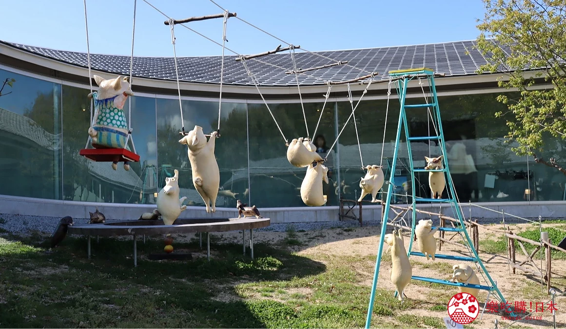 藝術家 Tomio Okayama 的作品≪屋島藝術動物園 海洋與森林的彼端≫動物故事。