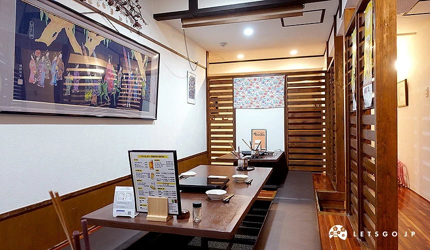CHABU 那霸東町店團體座位區