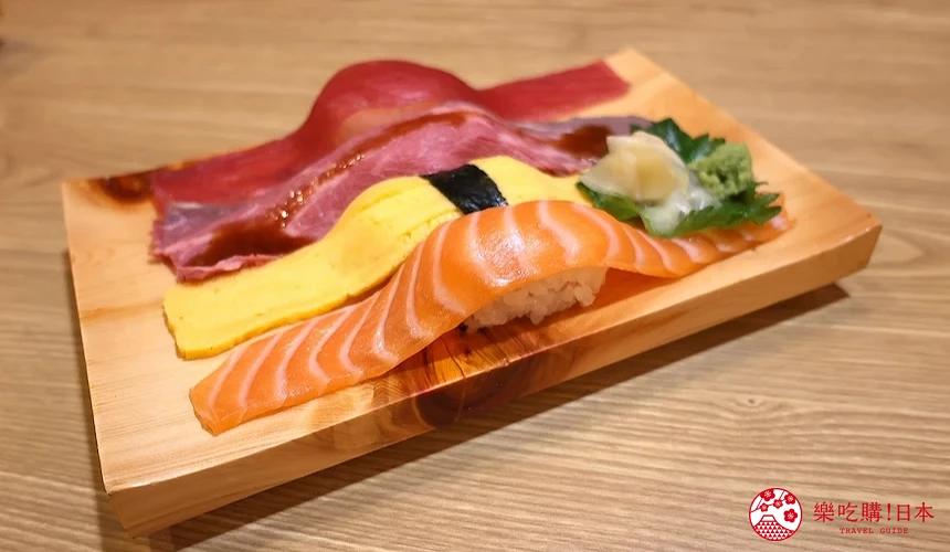 四貫不同用料的握壽司