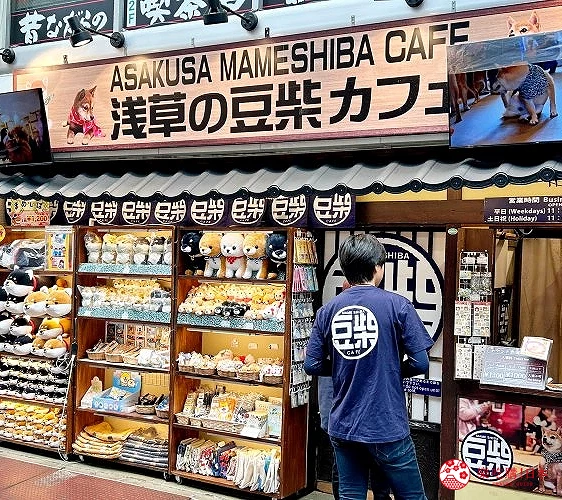 淺草豆柴咖啡廳,位於福太郎藥局對面,旅客放鬆好選擇