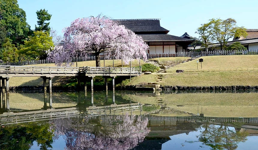 岡山後樂園春季景色