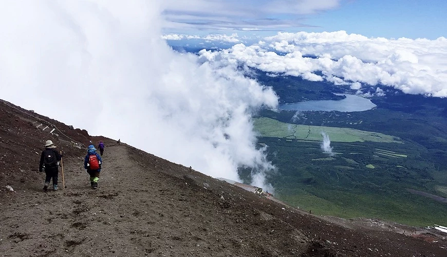 富士山須走口下山道與山中湖