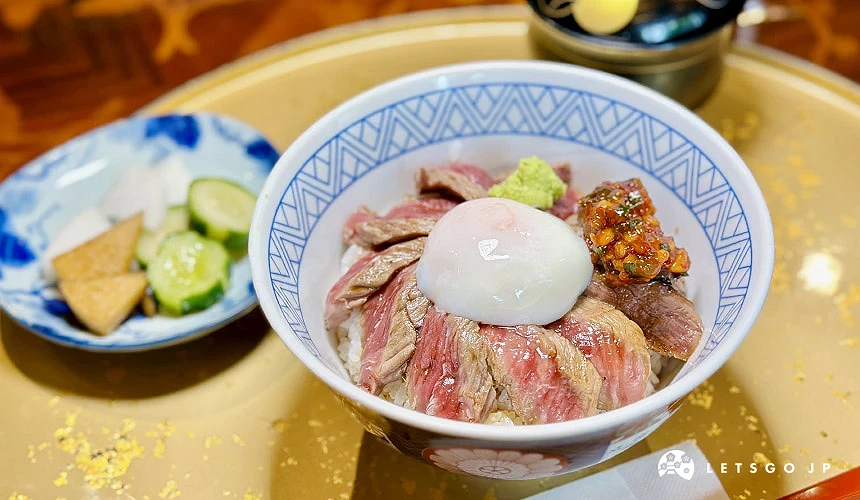 古民家餐廳「HANABISHI」的赤牛丼
