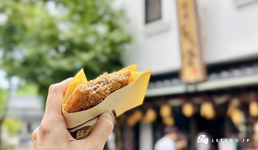 「阿蘇TORI宮」的赤牛可樂餅