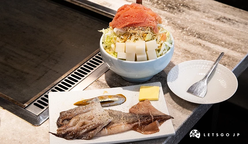 月島文字燒 KUYA料理起司明太子與烤章魚腳