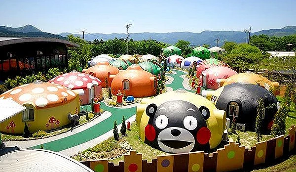 阿蘇農場樂園的可愛圓頂住宿