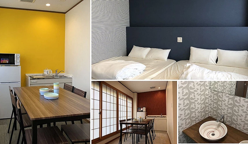 「AO 太宰府」是公寓型住宿設施,近西鐵二日市站。