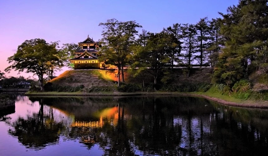 高田城夜景
