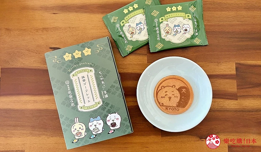 有吉伊卡哇圖案的法蘭酥抹茶餅乾