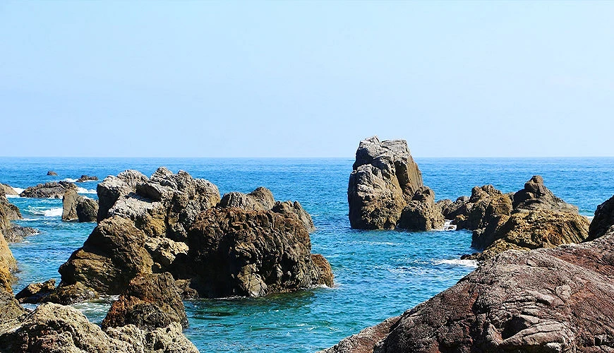 室戶岬的太平洋海景及沿岸奇岩