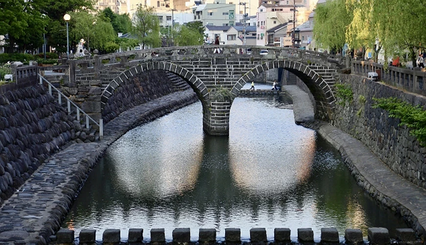 古老的石拱橋眼鏡橋