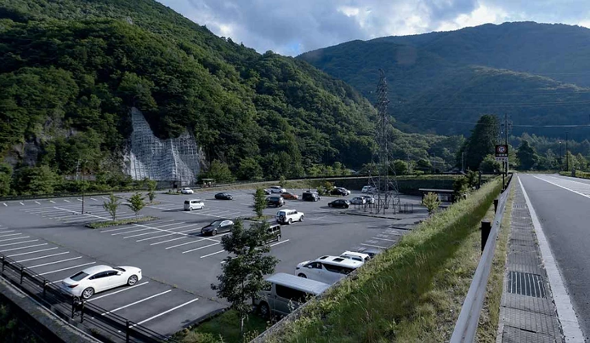 澤渡停車場外觀俯角
