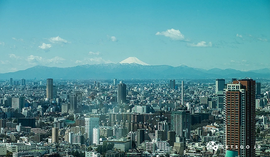 麻布台之丘展望台可欣賞到富士山