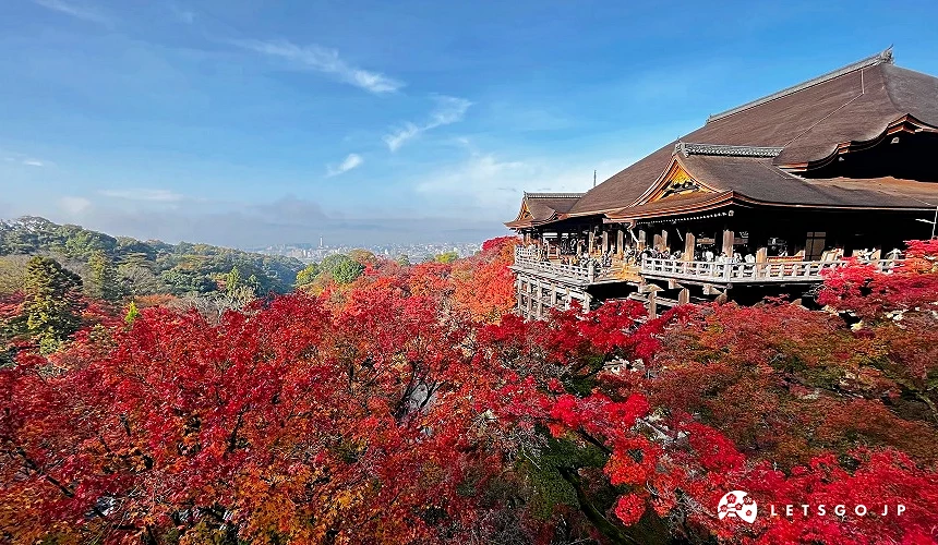 紅葉季節的清水寺