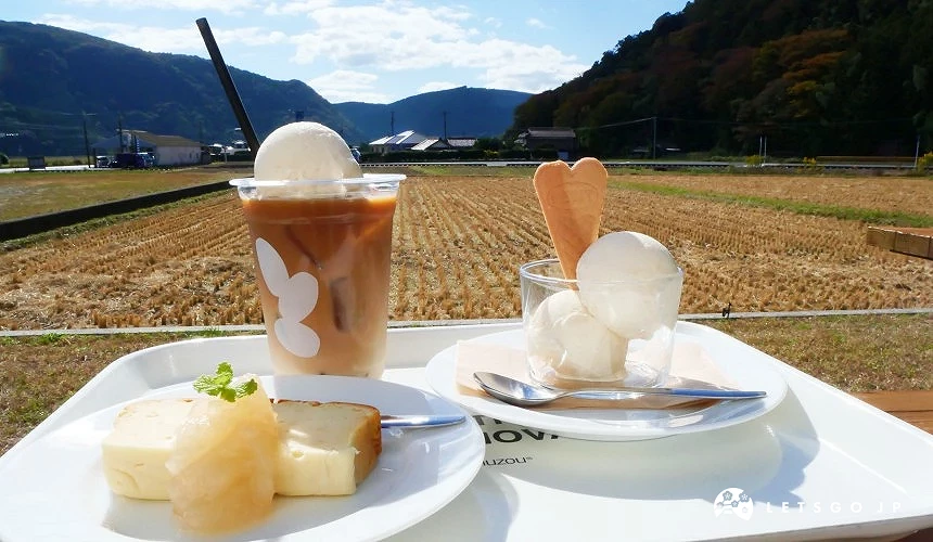 酒粕製成的蛋糕及冰淇淋