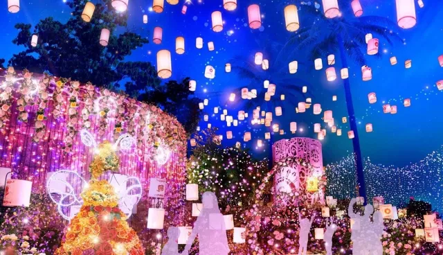 浪漫玫瑰花海化作光之國度！2025~2026大阪枚方樂園「光之遊園地」登場