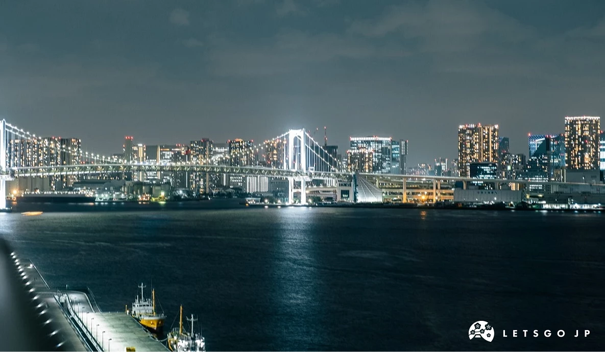台場彩虹大橋夜景
