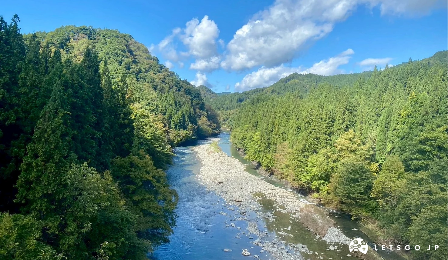 綠意盎然的山谷和清澈河流