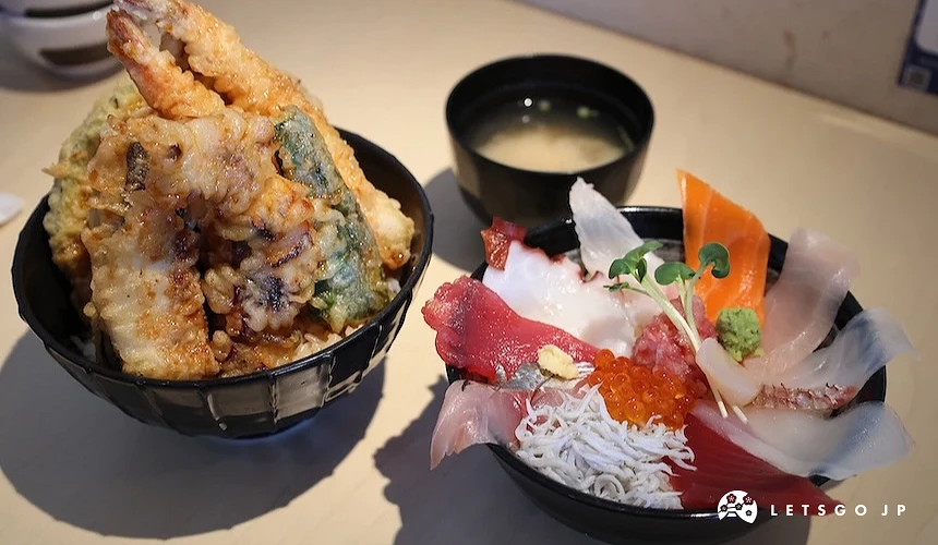 海鮮丼與天丼