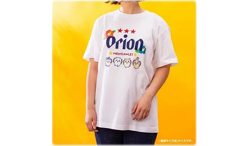Orion啤酒與吉伊卡哇聯名T恤(正面)