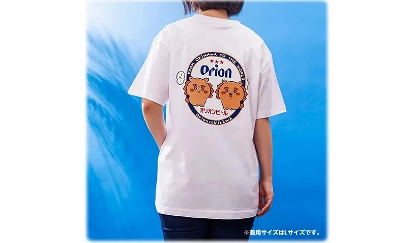 Orion啤酒與吉伊卡哇聯名T恤(背面)