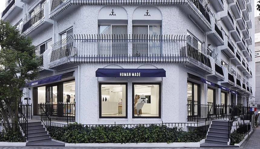 HUMAN MADE 和 BLUE BOTTLE 聯名商店外觀
