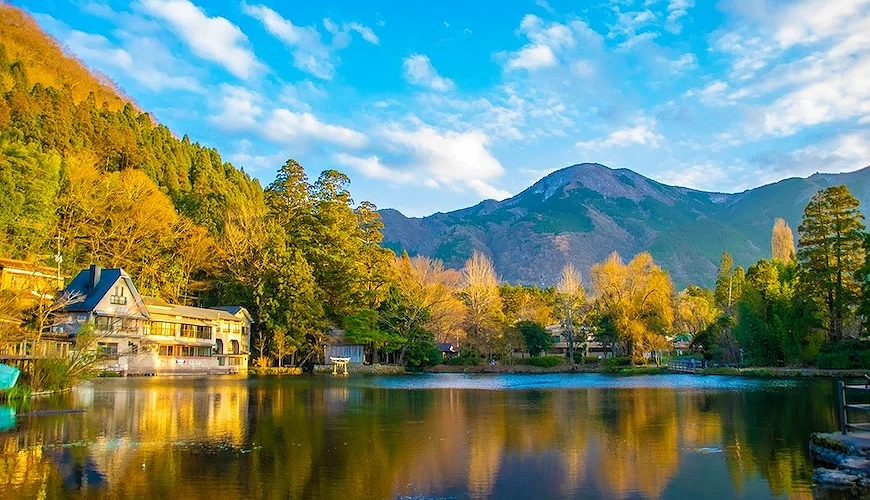 由布院區,療癒溫泉與夢幻湖景