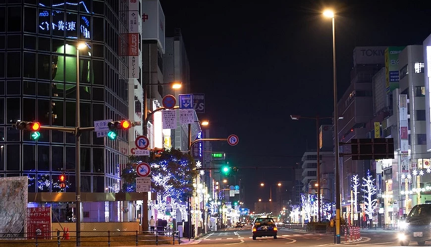 大分市區的夜晚