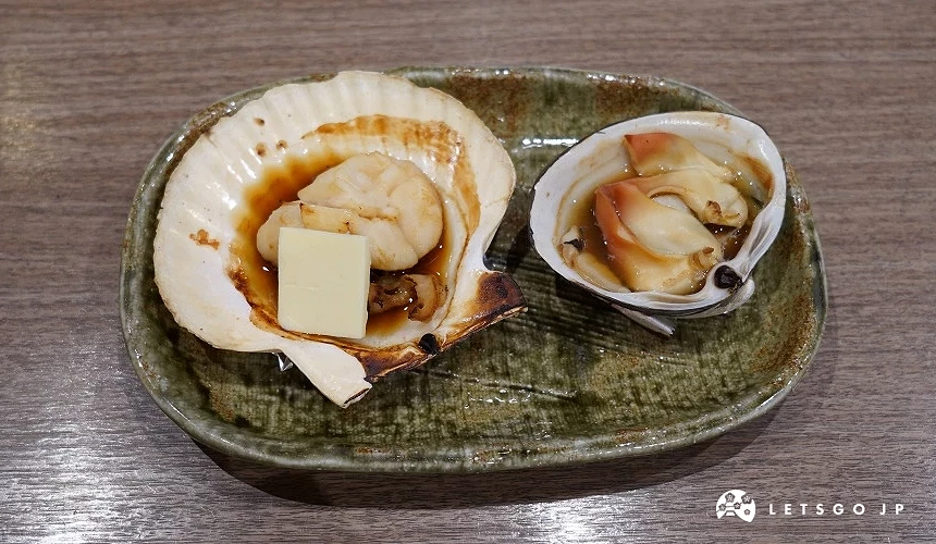 烤扇貝、烤北寄貝