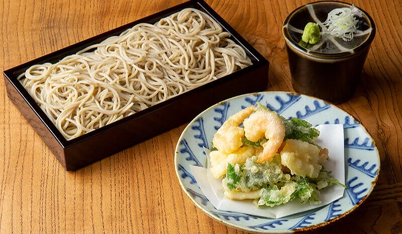 松原庵的蕎麥麵及天婦羅