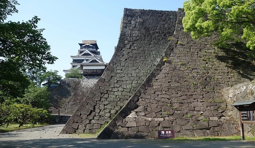 熊本城區內石牆