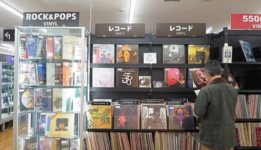 二手黑膠唱片展示