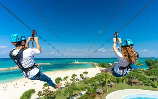 沖繩滑索推薦 Panza Okinawa Zipline：體驗「飛往海平線」不用3千日圓