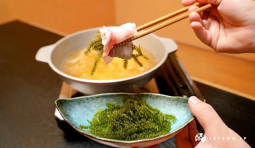 肉片夾海葡萄