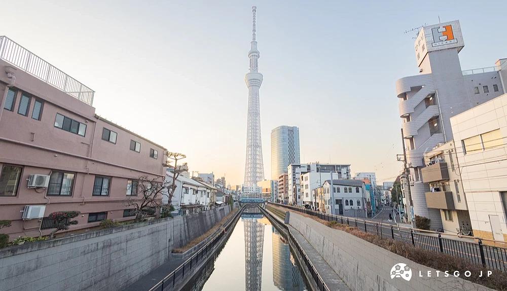 十間橋東京晴空塔反射