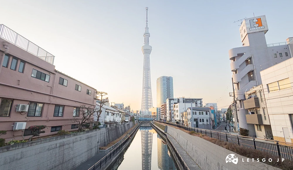 十間橋東京晴空塔反射