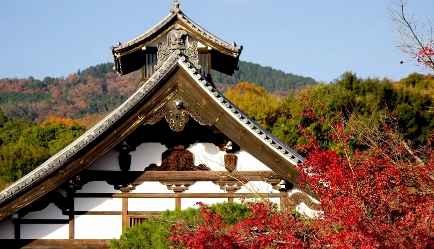 天龍寺庫裏屋簷